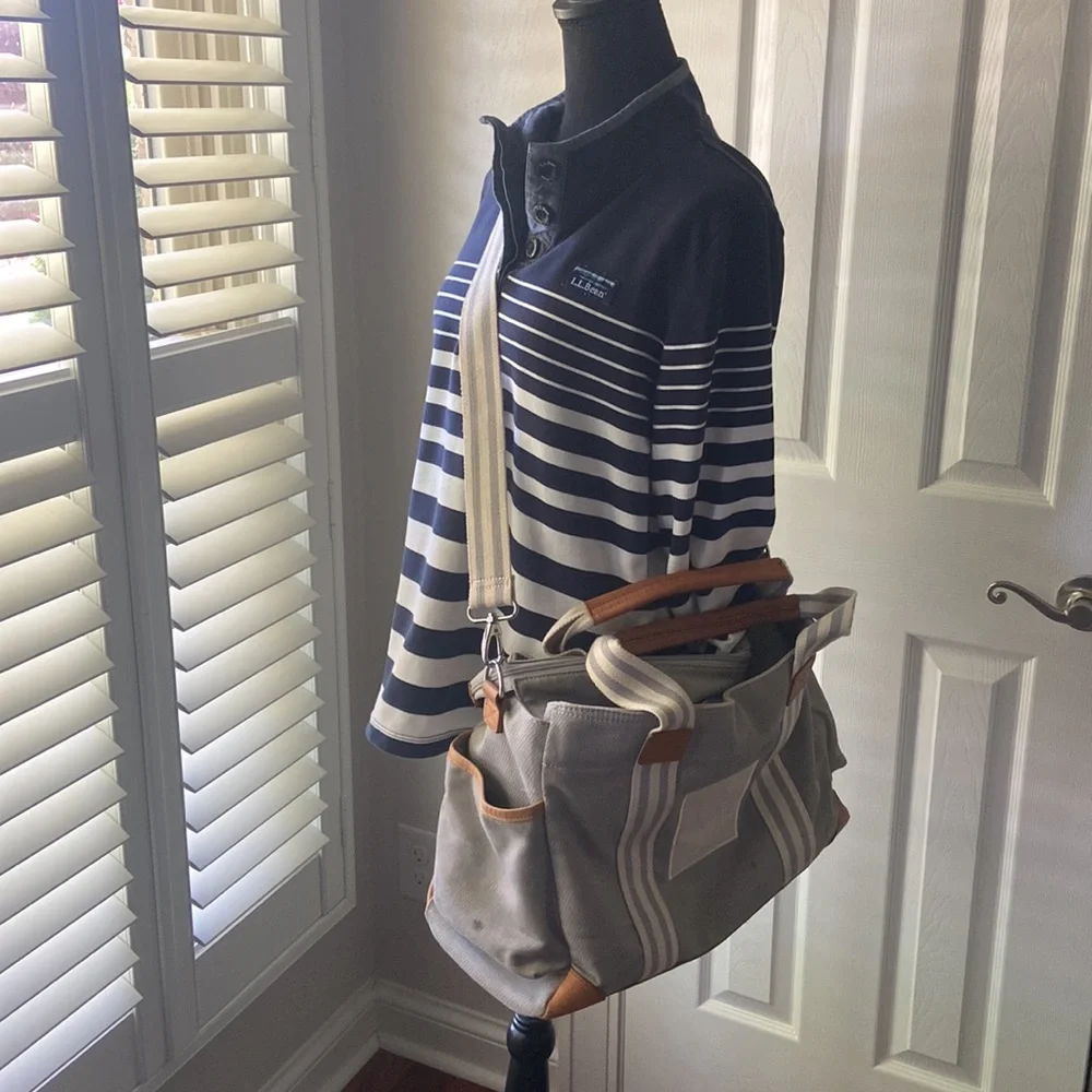 ⛔️DONATED⛔️ Pottery Barn Kids Classic Diaper Bag Gray Unisex - Picture 3 of 16